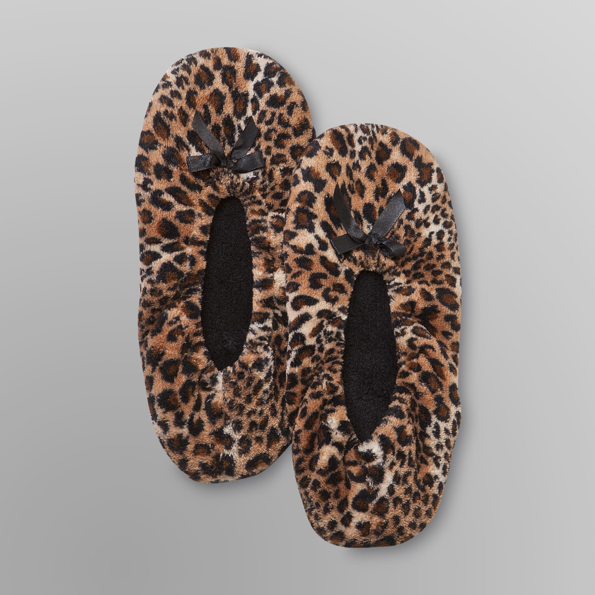 Joe Boxer Women's Slippers - Leopard Print