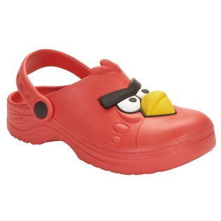 Angry Birds Toddler Boy's Sandal Andry Bird Clog - Red