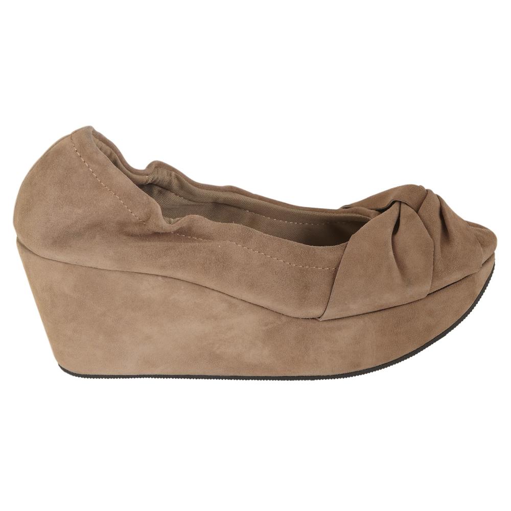 Restricted Women's Casual Wedge Shoe Della - Taupe