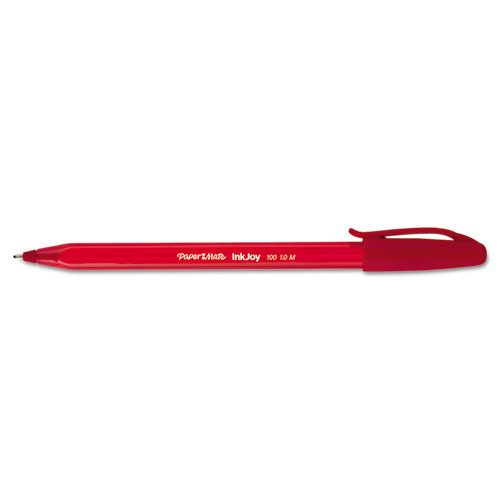 Paper-Mate PAP1783153 InkJoy 100 Stick Pen  1.0 mm  Red Ink  Dozen