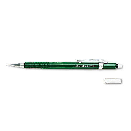 Pentel PENP205D &#174; Sharp Mechanical Drafting Pencil  0.5 mm  Green Barrel