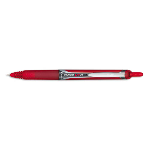 Pilot Automotive PIL26064 Precise V5RT Retractable Roller Ball Pen  Red Ink  .5mm
