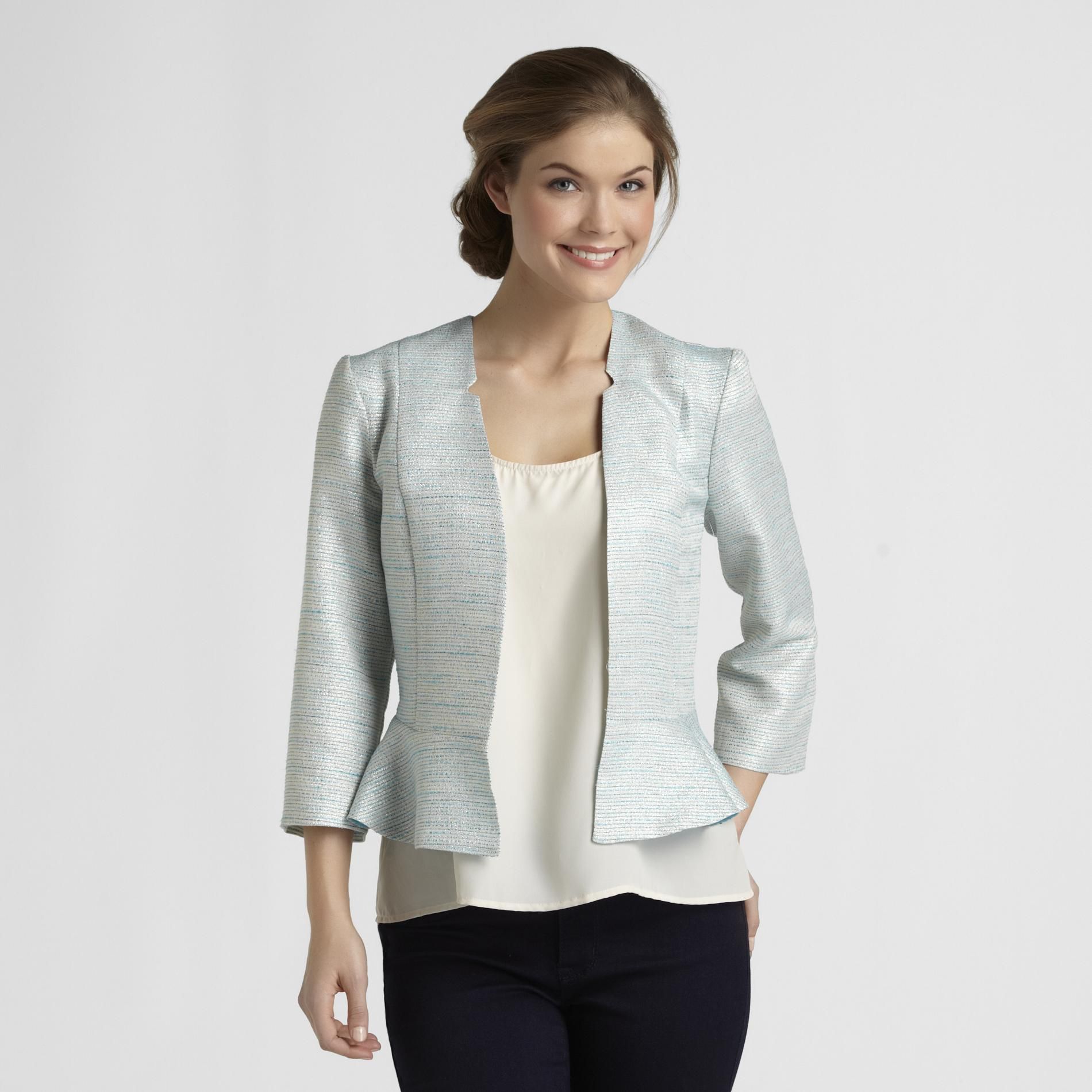 Metaphor Women's Shiny Tweed Jacket