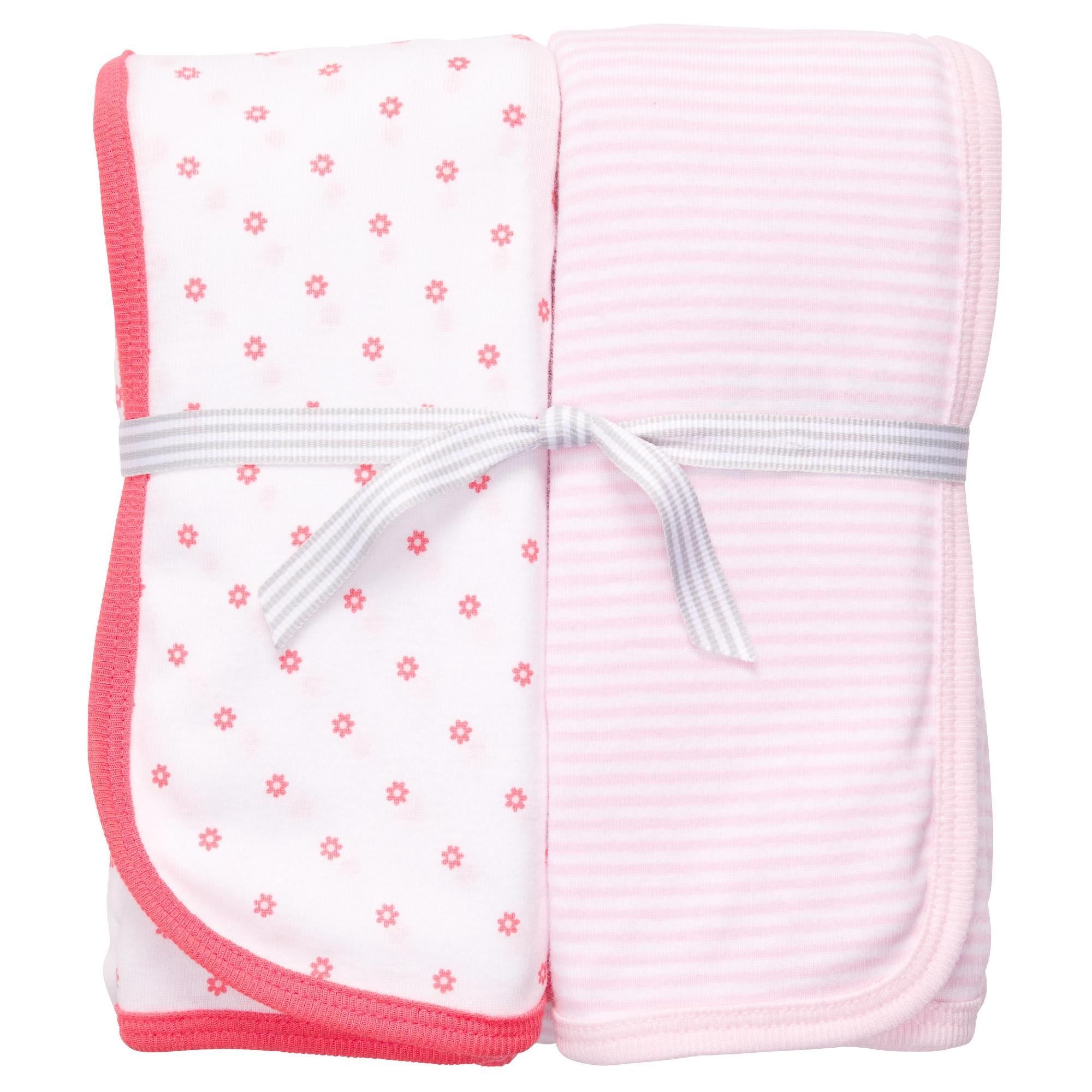 Carter's Infant Girl's 2 Pk Swaddle Blankets