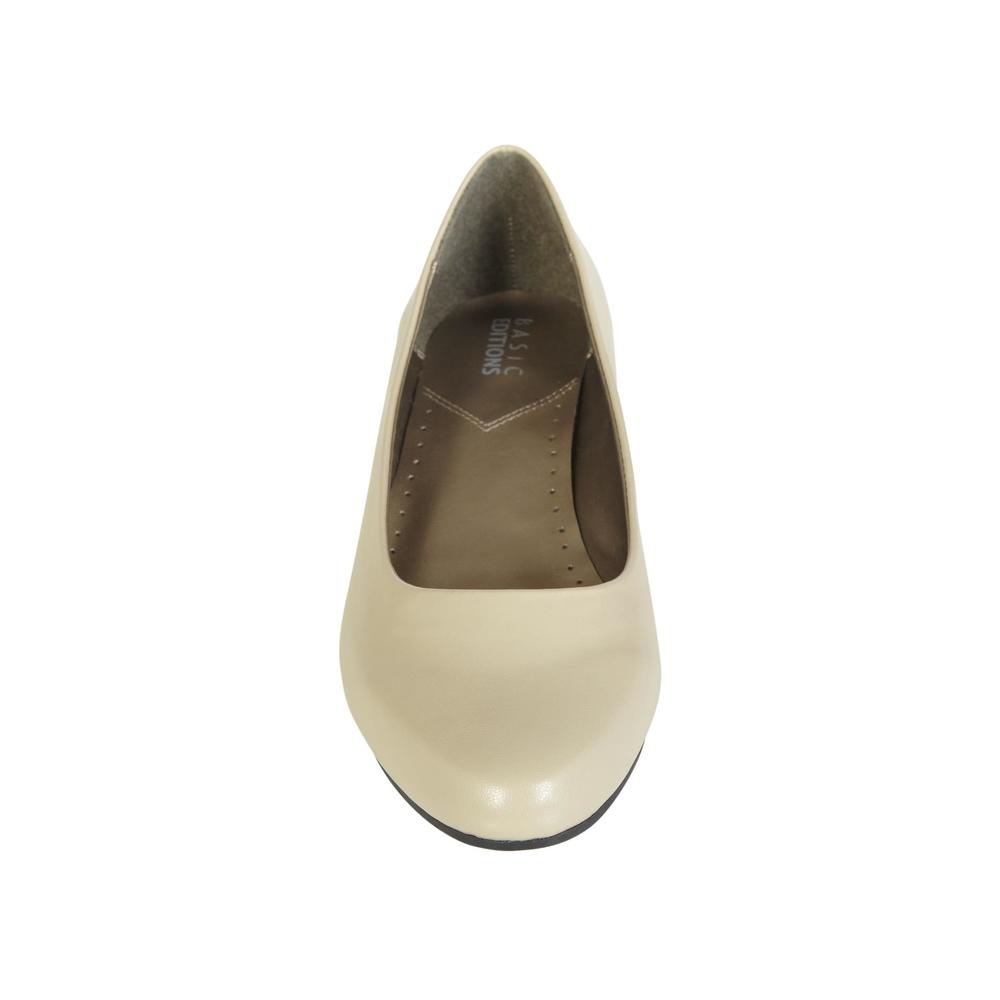 Basic Editions Women's Renee Wide Width Pump - Taupe