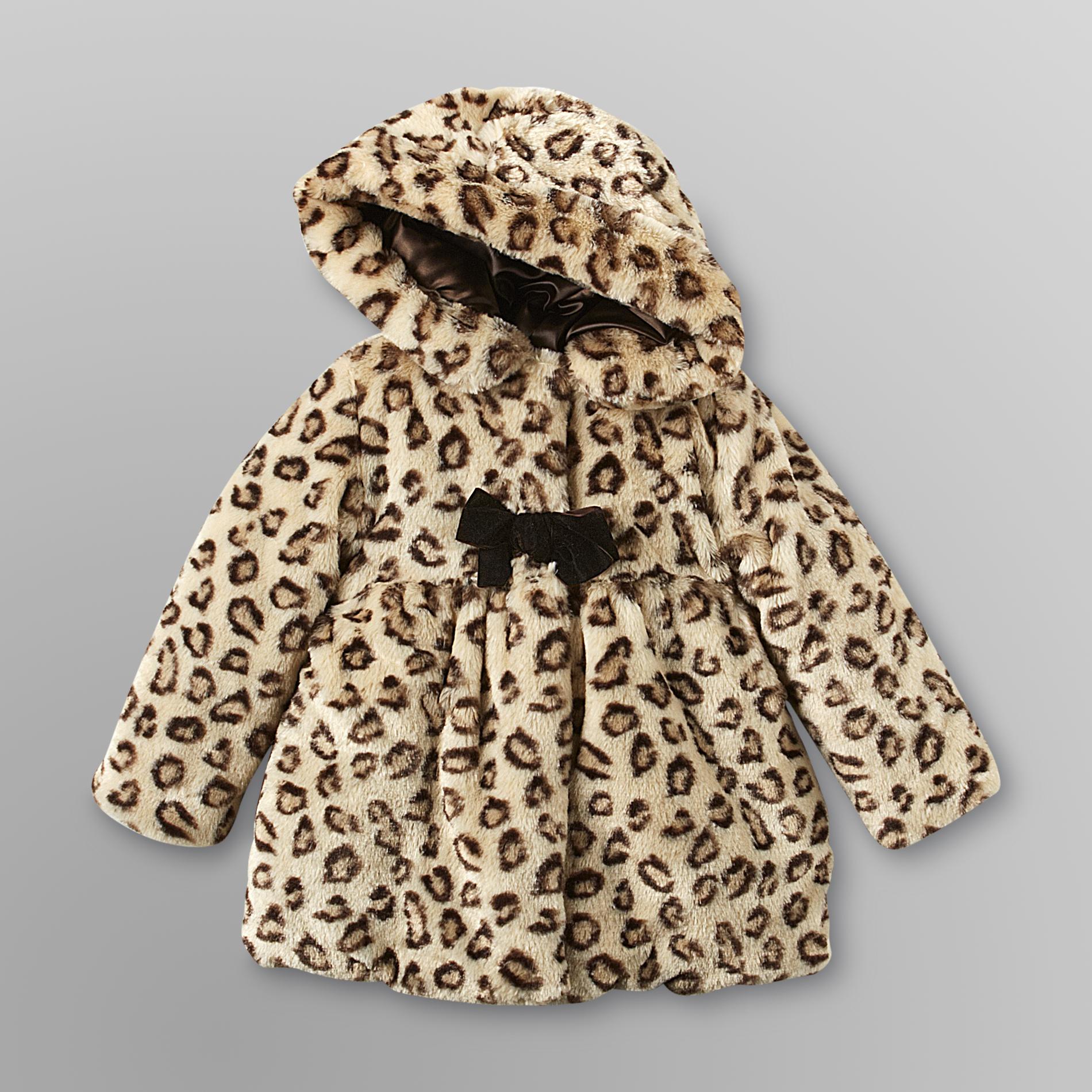 WonderKids Toddler Girl's Faux Fur Jacket Leopard