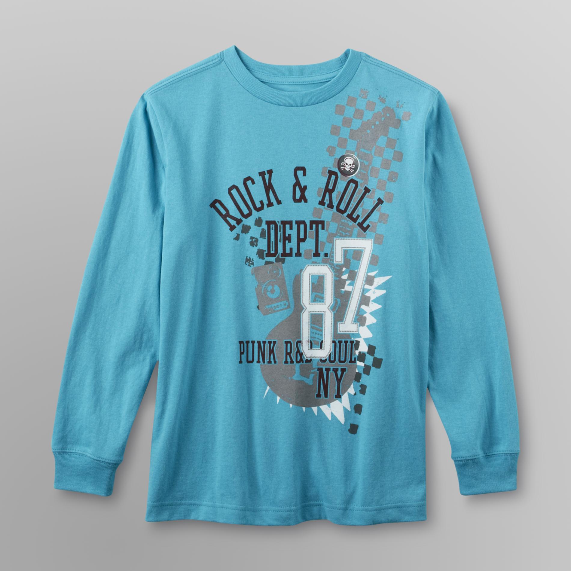 Basic Editions Boy's Long-Sleeve Graphic T-Shirt