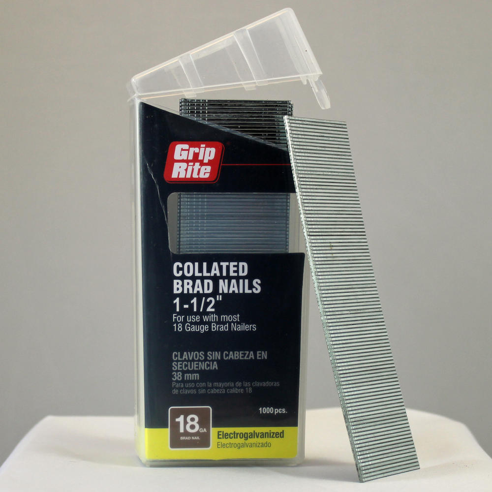 Grip Rite 18 Gauge Collated Brad Nails 1-1/2"