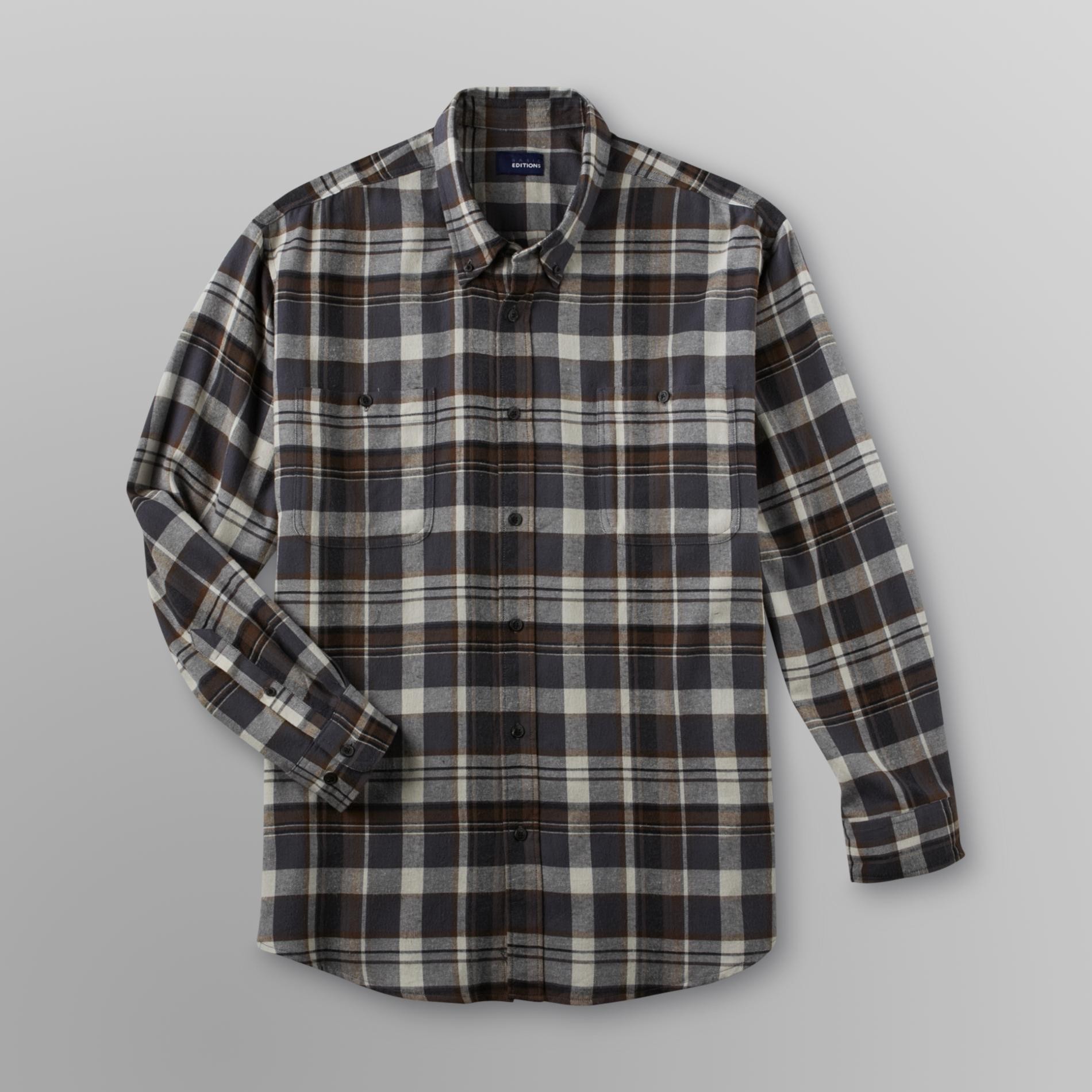 Basic Editions Men's Big & Tall Flannel Shirt Plaid