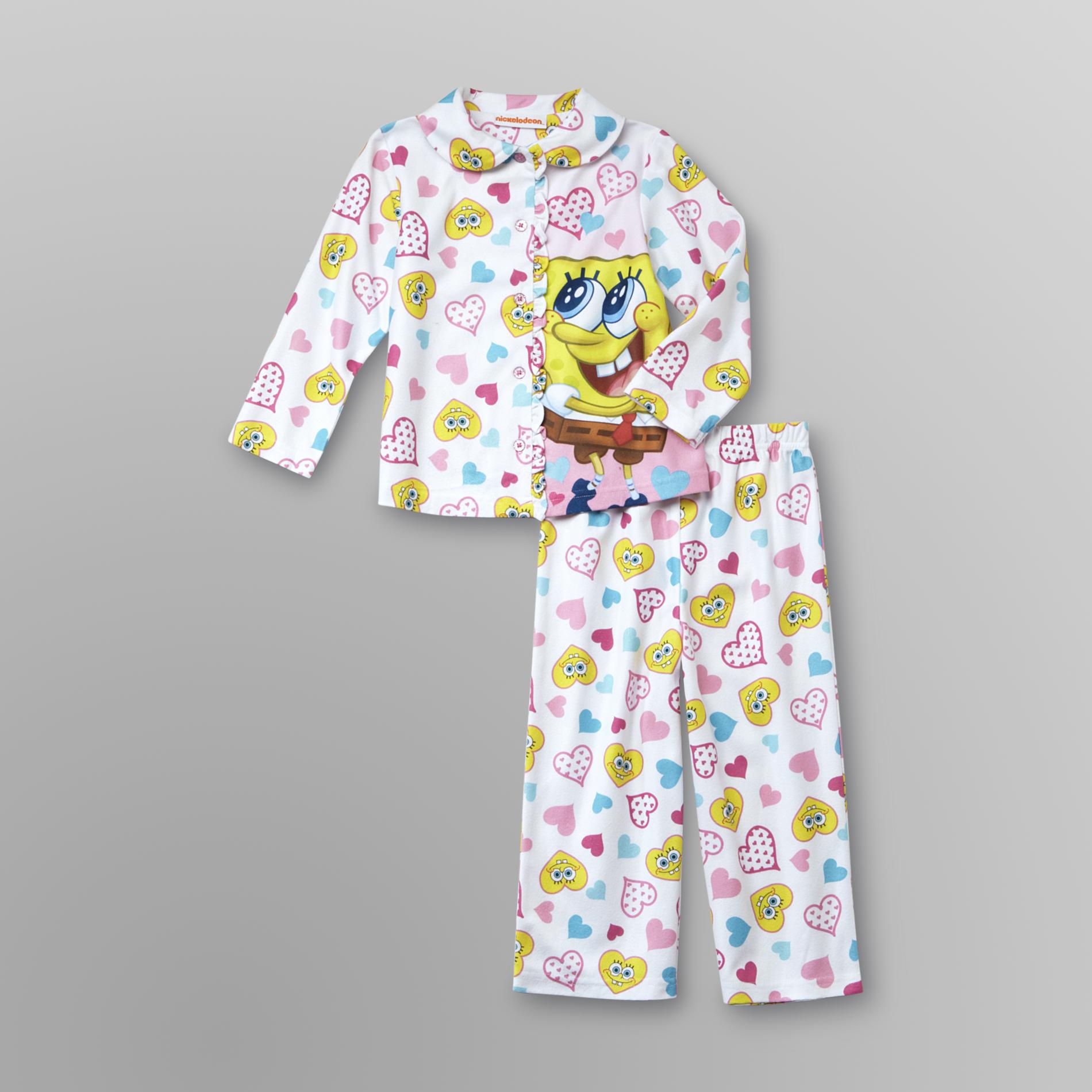 Nickelodeon Toddler Girl's SpongeBob SquarePants Pajamas