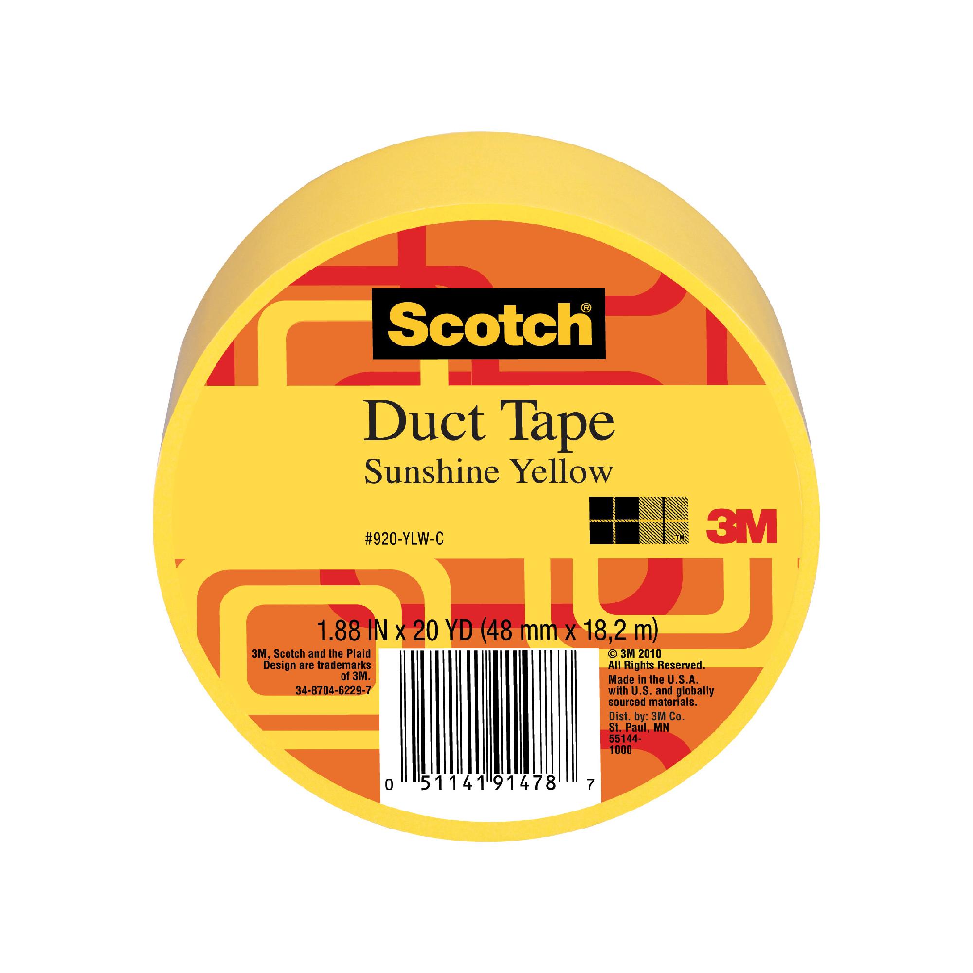 Scotch 20-Yard Duct Tape 920-YLW-C - Yellow