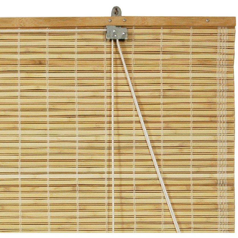 Oriental Furniture  Bamboo Roll Up Blinds   Natural   (36 in. x 72 in