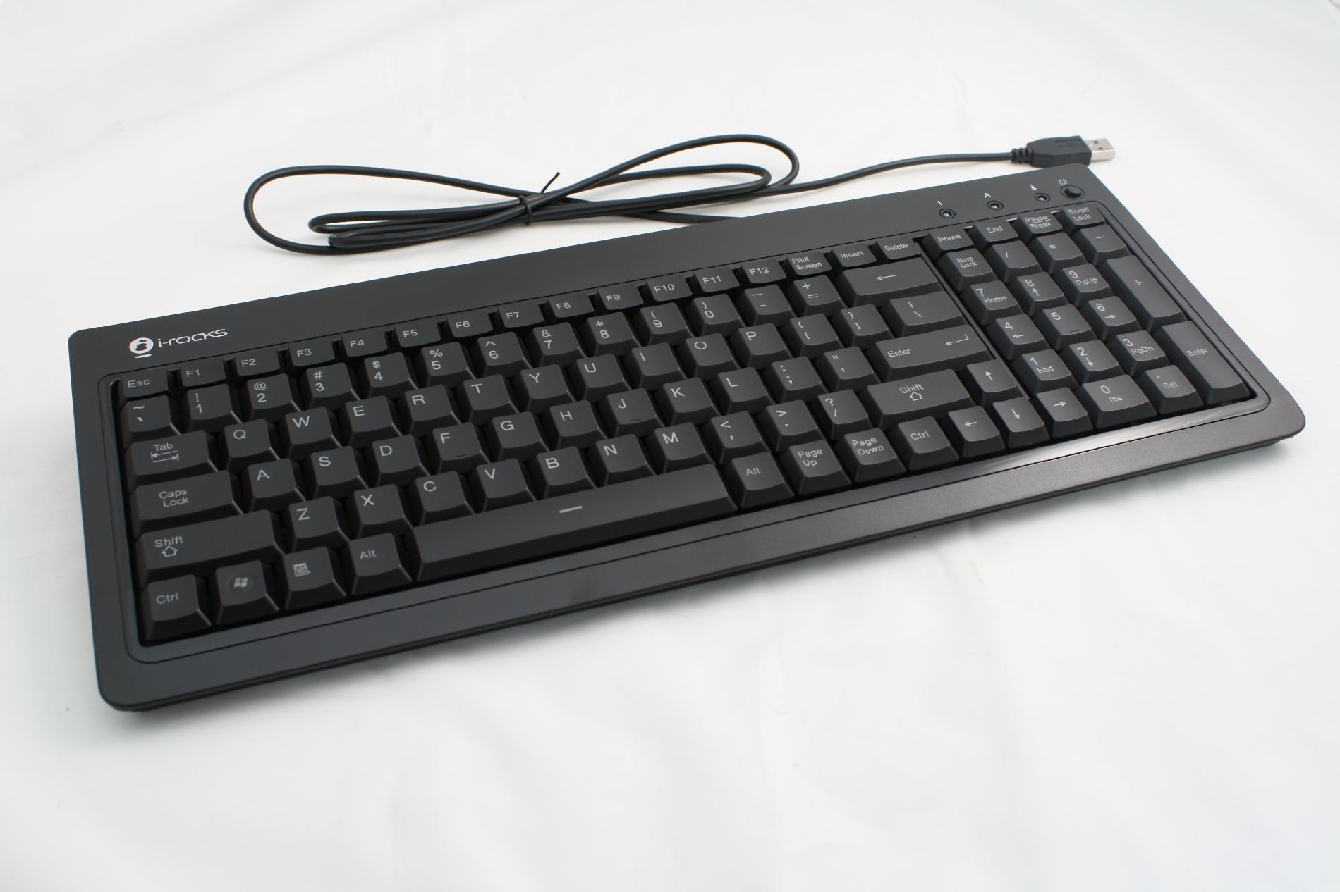 Rocks  Black 104 Key USB Wired Backlit Gaming Keyboard  Orange LED