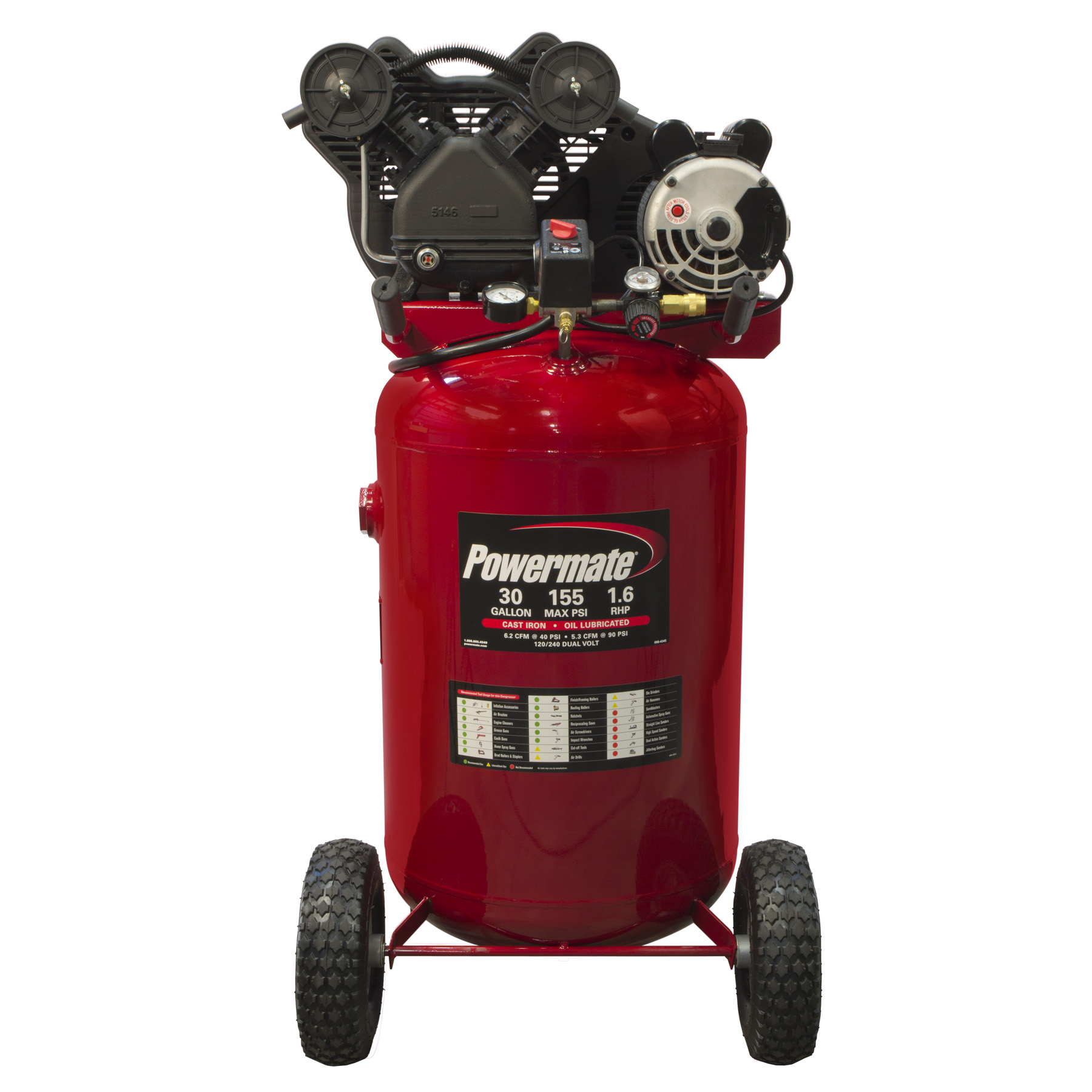 Powermate 30 Gallon Portable Electric Compressor