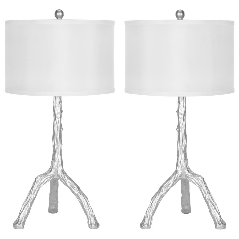 Safavieh Solver Branch Table Lamps with White Shades