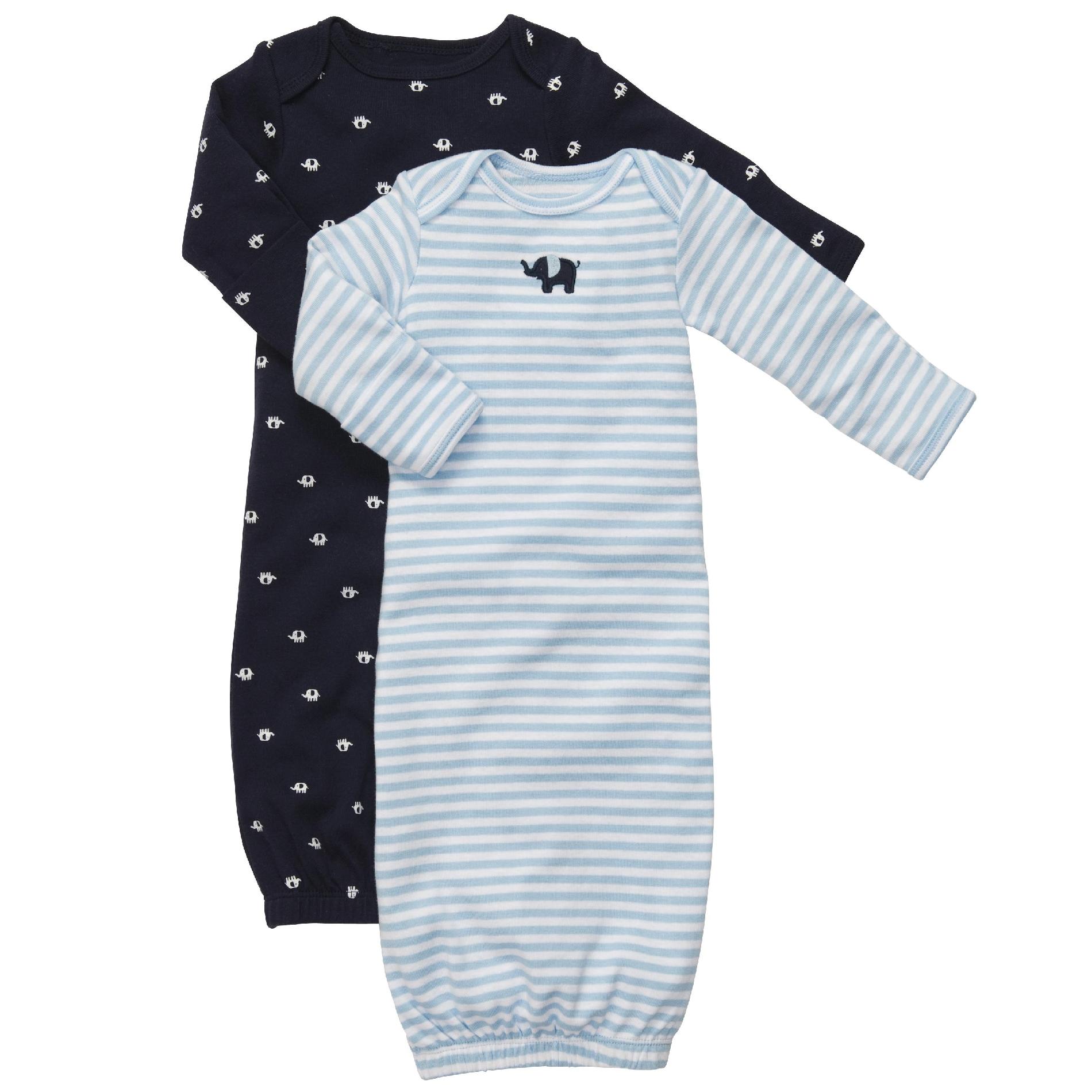 Carter's Infant Boy's 2 Pk Sleeper Gowns Elephants