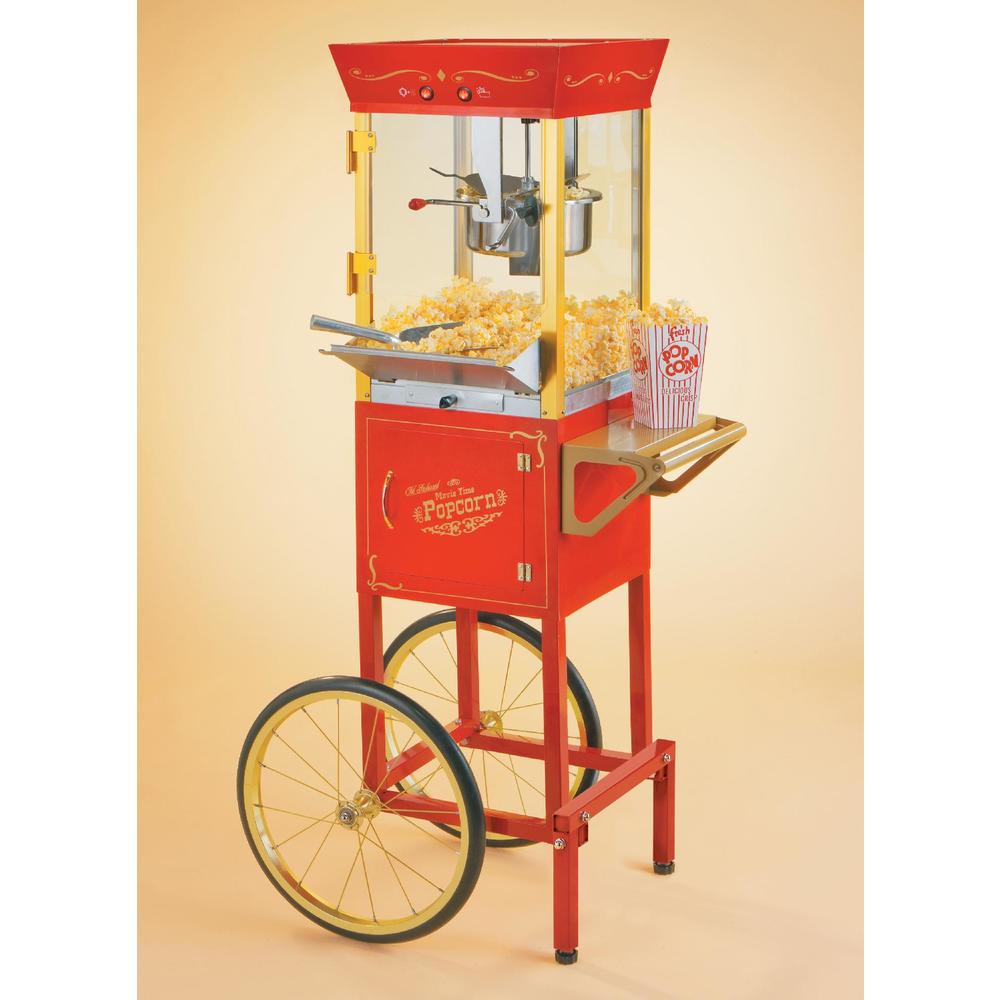 Nostalgia Electrics CCP510 Vintage Collection 53" Old Fashioned Movie Time Popcorn Cart