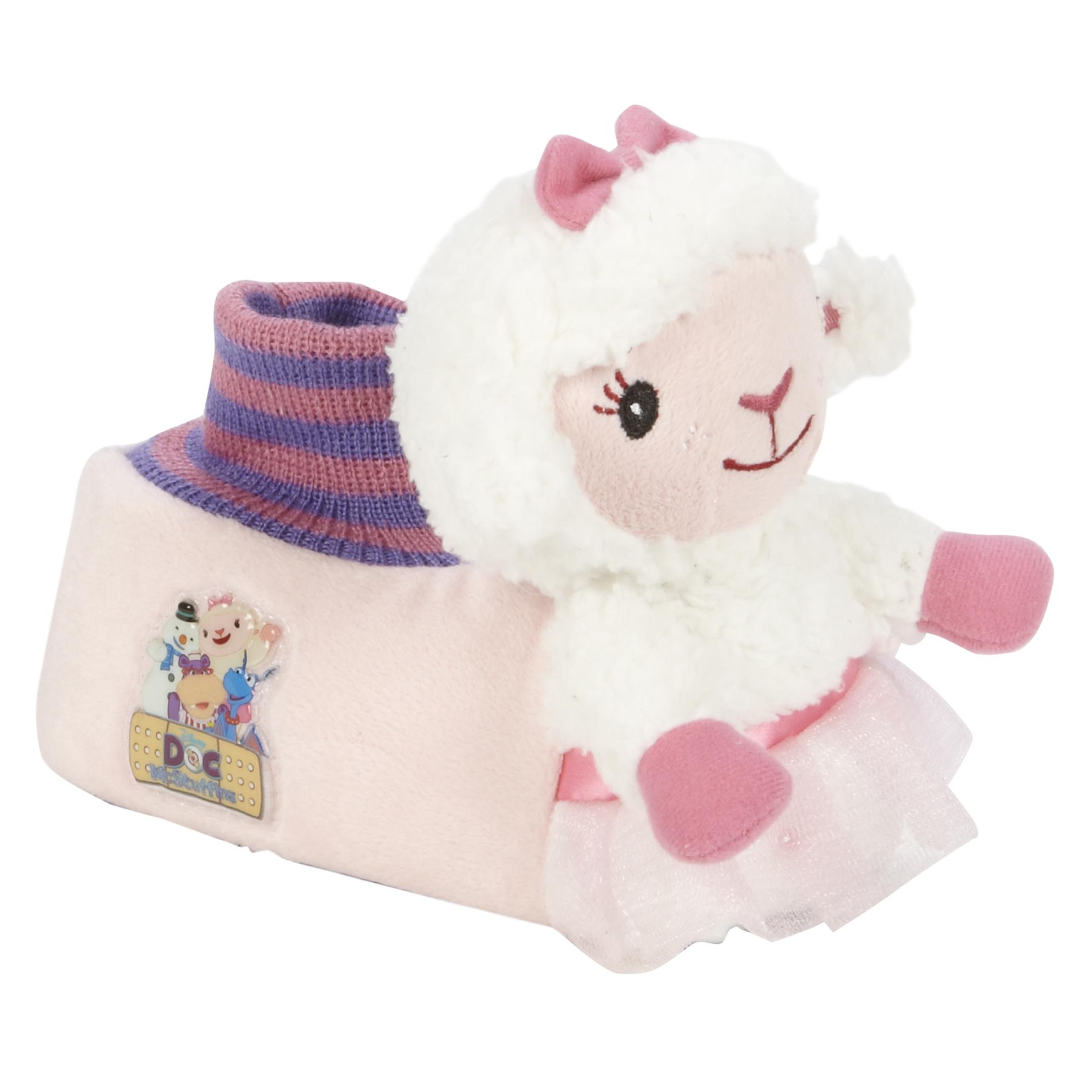 Disney Toddler Girls' Pink Lambie Slipper