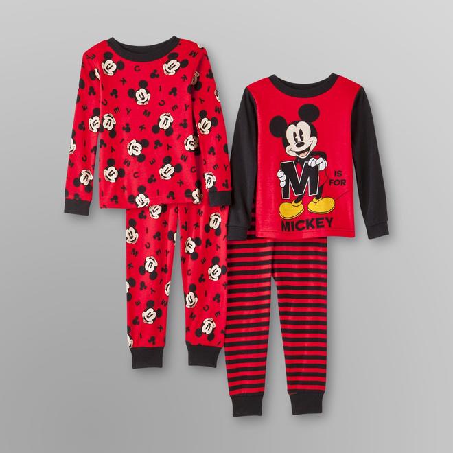 Disney Mickey Mouse Toddler Boy's Pajamas 2 Sets