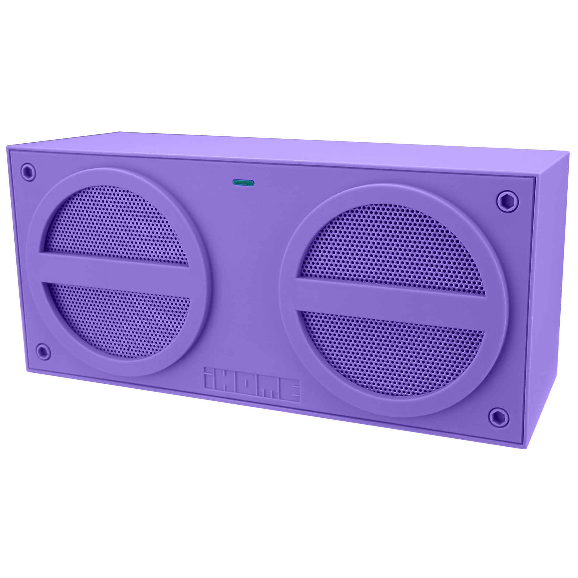 iHOME IBT24U Bluetooth&reg; Rechargeable Stereo Mini Speaker w/ Rubberized Finish  Purple