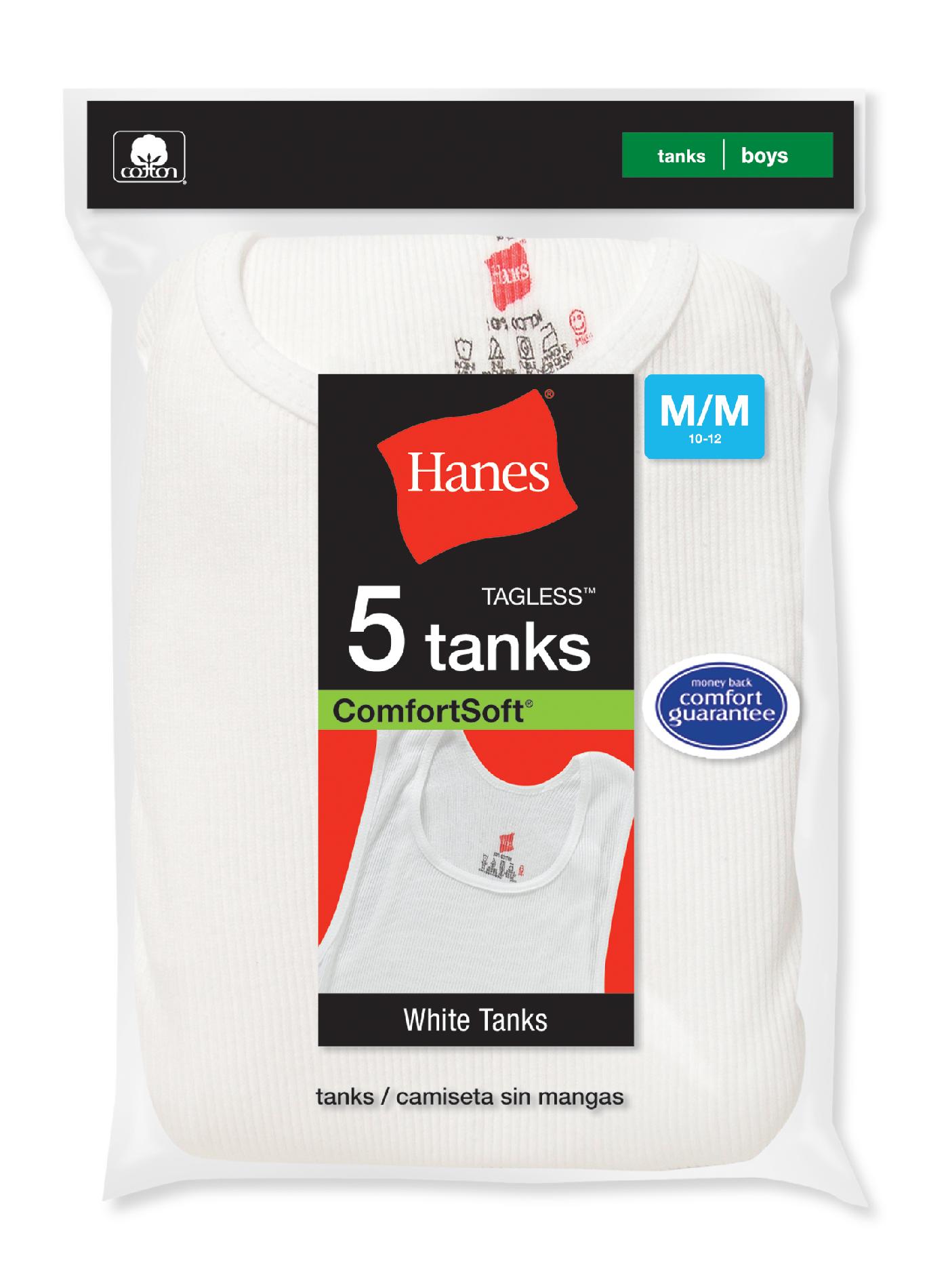 Hanes Boy's A-Shirt White 5 Pack, Size: Small Hanes Boy's A-Shirt White 5 Pack, Size: Small