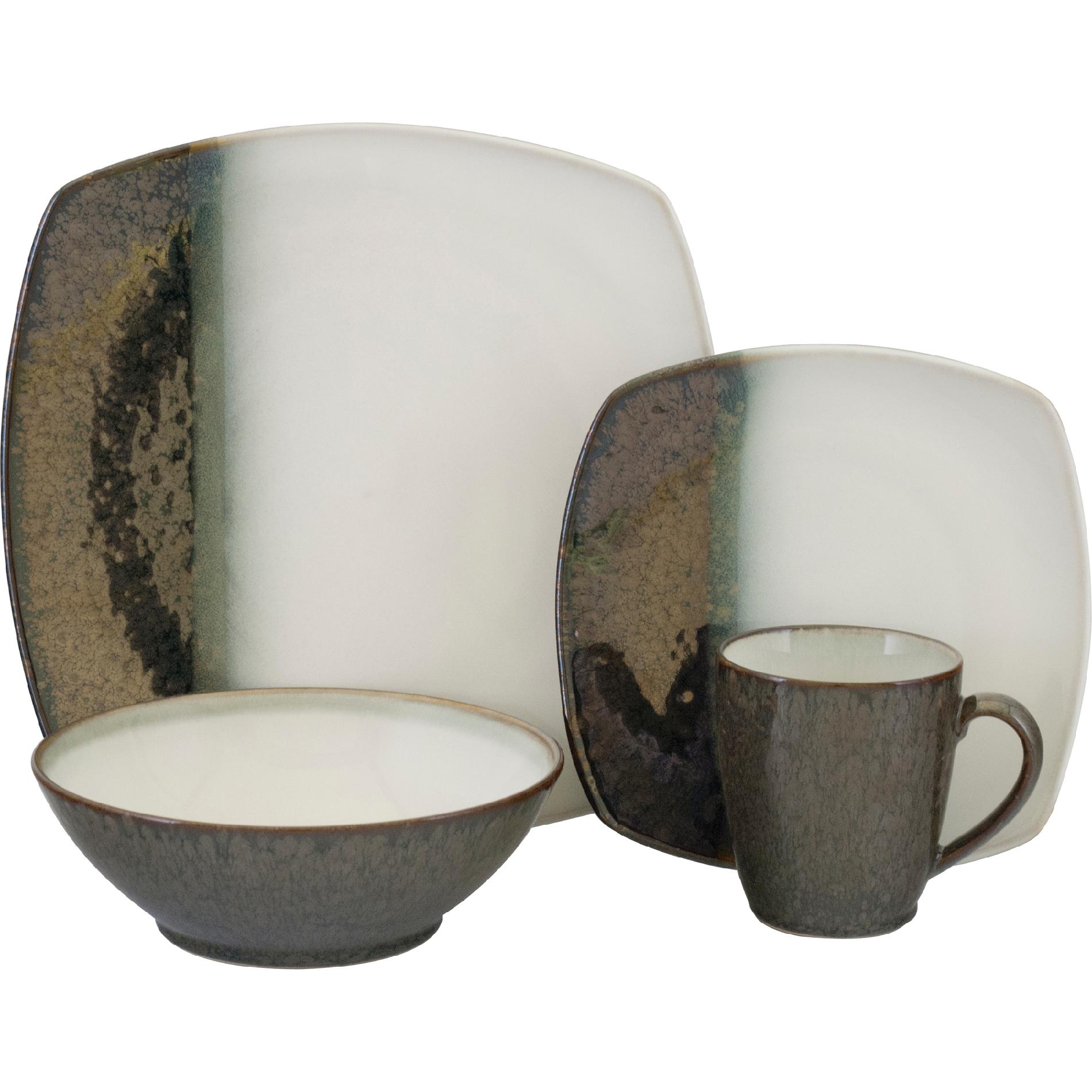 Safe Auto Bill Pay >> SANGO Metallics Black 16 piece Dinnerware Set Safe Auto Bill Pay >> SANGO Metallics Black 16 piece Dinnerware Set
