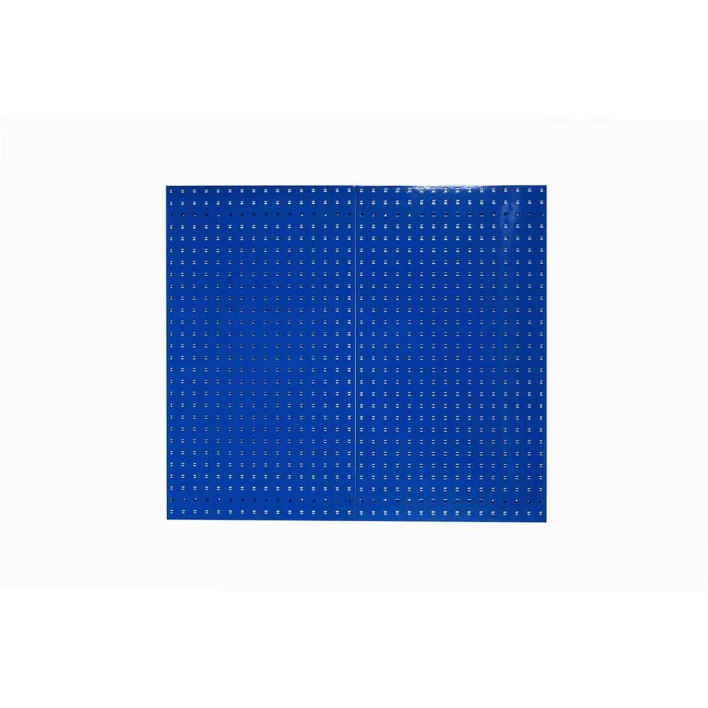 Triton Products LocBoard 2 Qty  24 In. W x 42-1/2 In. H x 9/16 In. D Blue Epoxy  18 Gauge Steel Square Hole Pegboards
