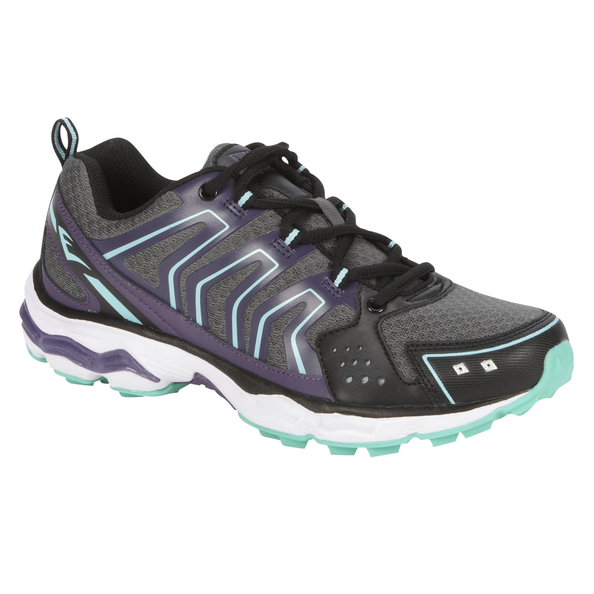 Everlast&reg; Women's Parker Black/Purple Athletic Shoe