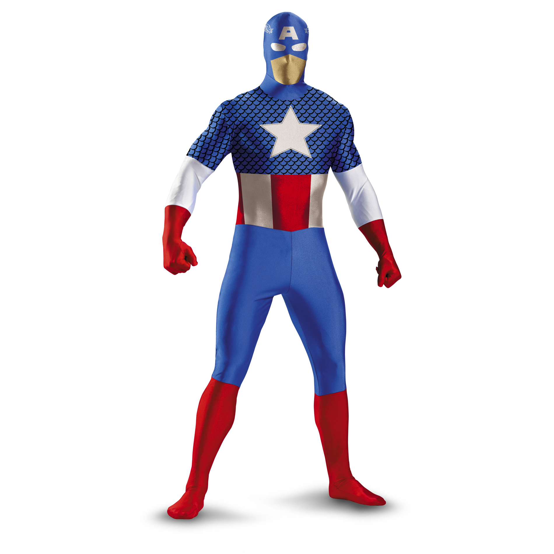 Marvel Captain America Bodysuit Boys Halloween Costume