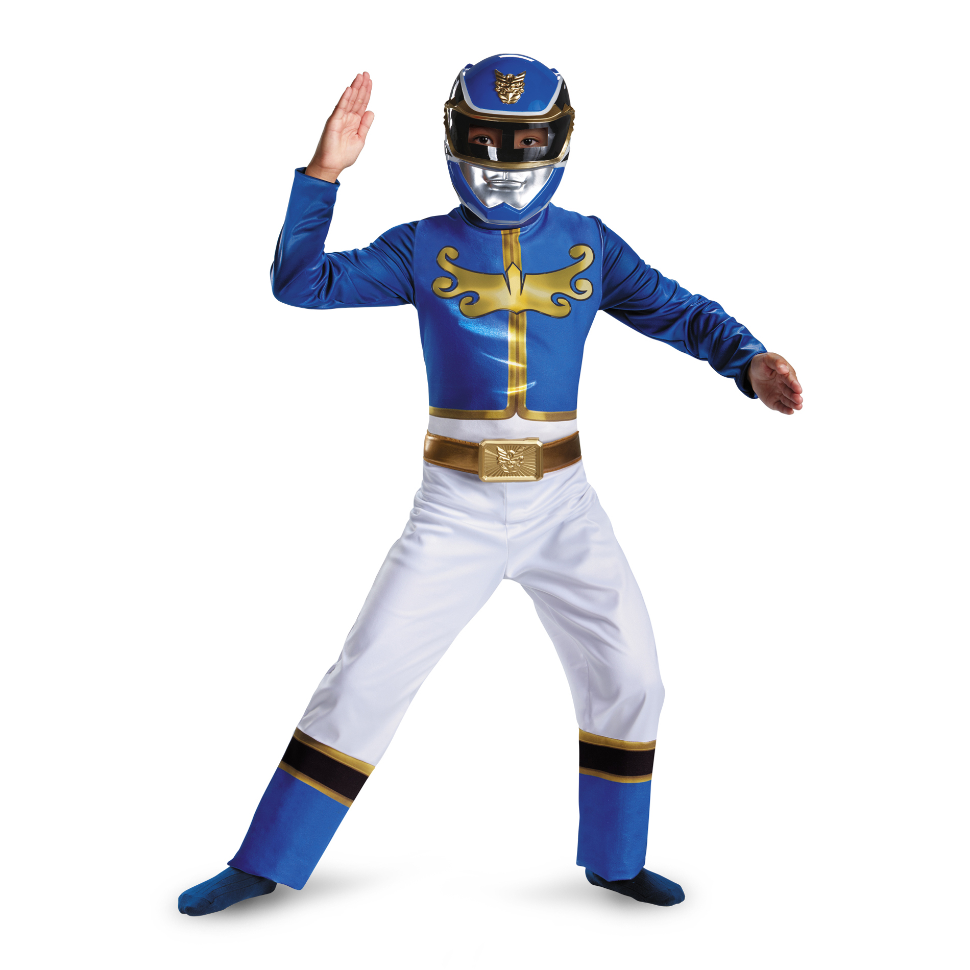 Power Rangers Blue Power Ranger Megaforce Boys Halloween Costume