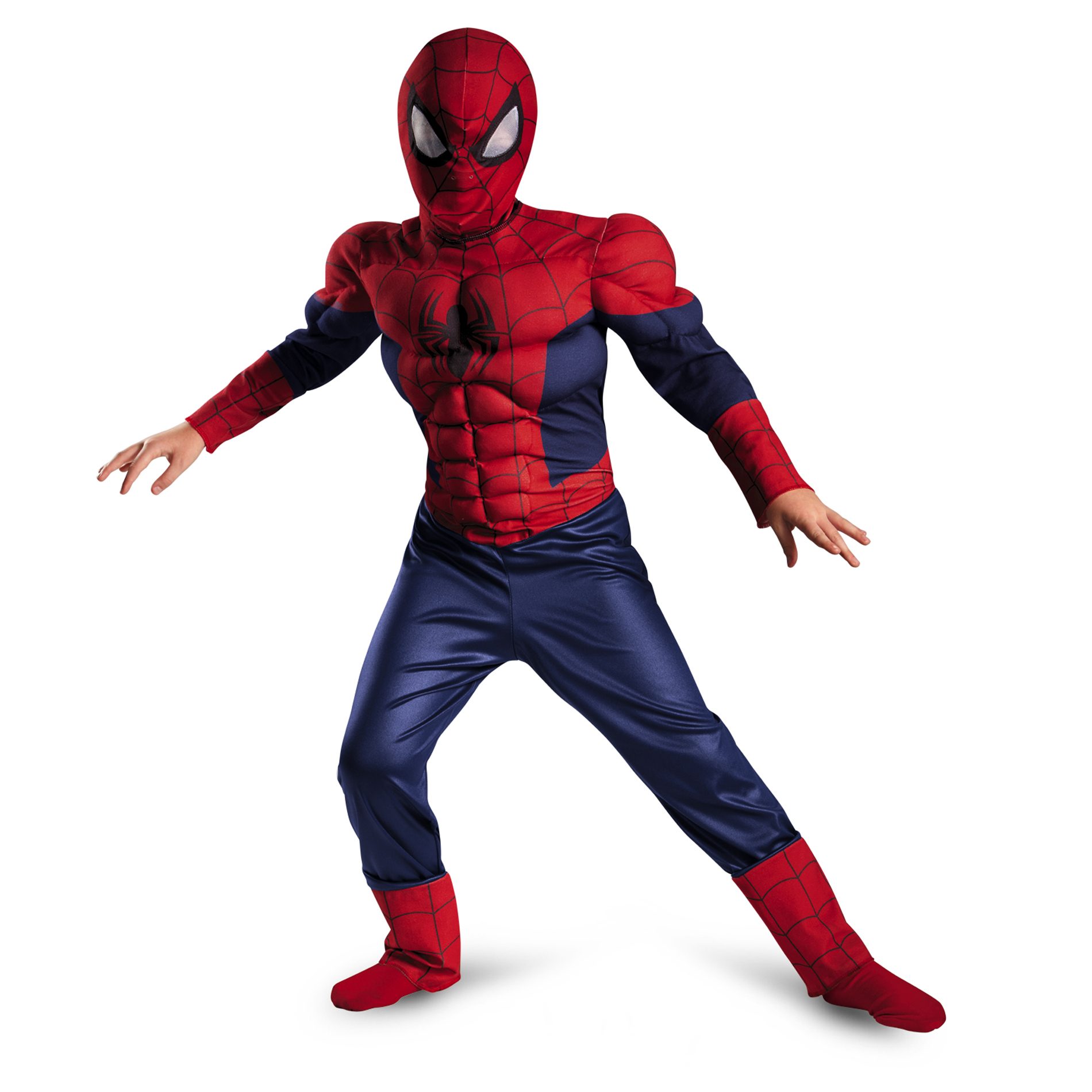 Marvel Ultimate Spider-Man Classic Muscle Boys Halloween Costume