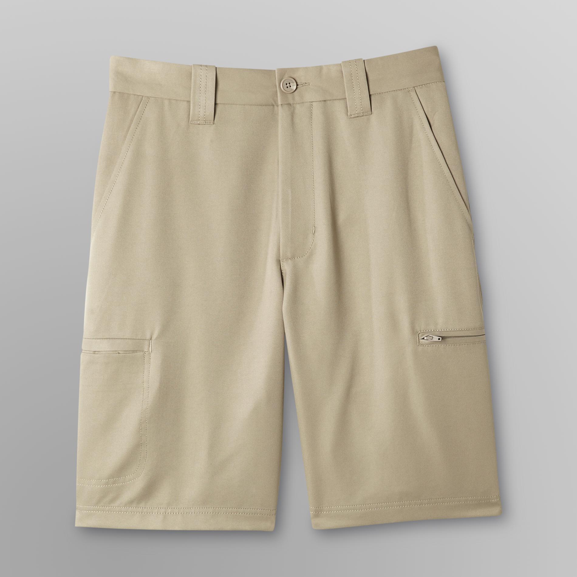 David Taylor Collection Men's FlatFront Khaki Shorts