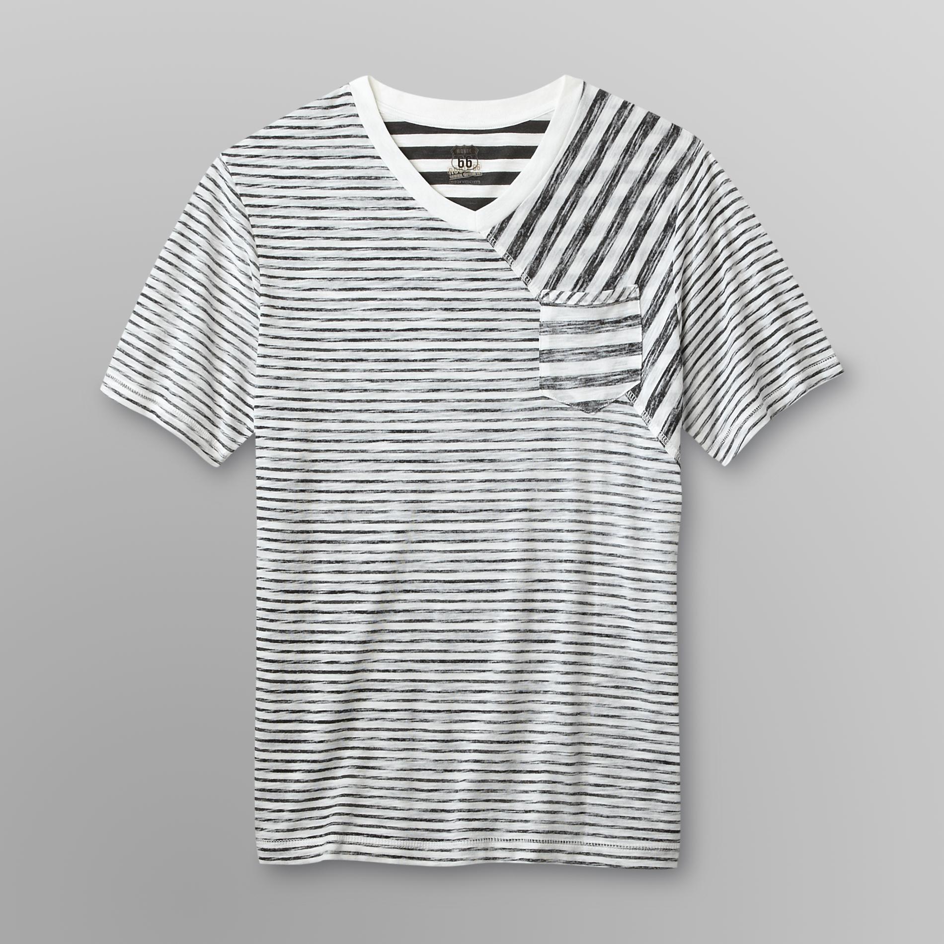 Route 66 Men's Slubbed T-Shirt - Striped