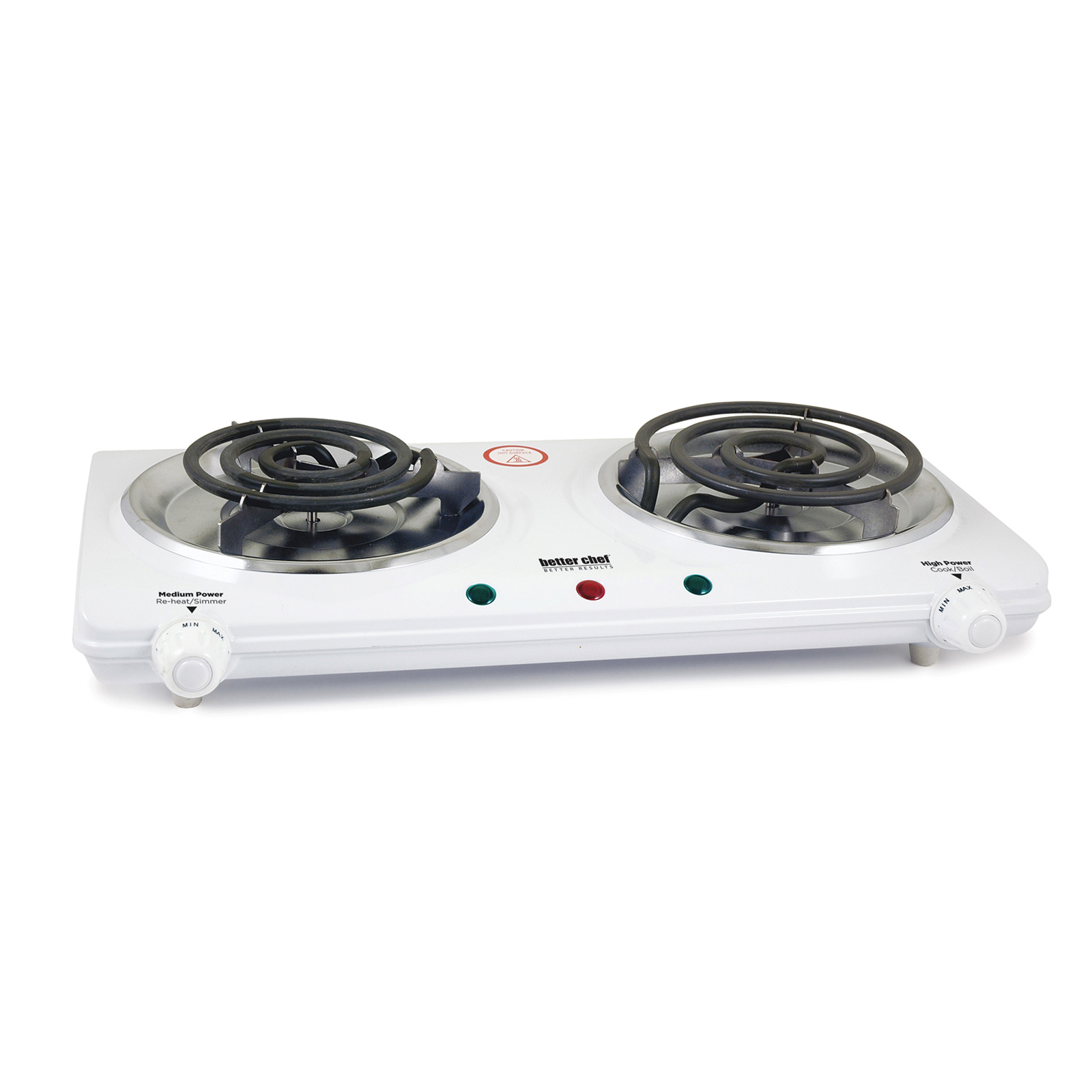 Proctor Silex Electric Double Burner Cooktop with Adjustable