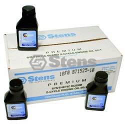 Stens 770-208 Synthetic  Blend 50:1 2-Cycle Engine Oil Mix / 2.6 Oz Bottle/24 Per Case