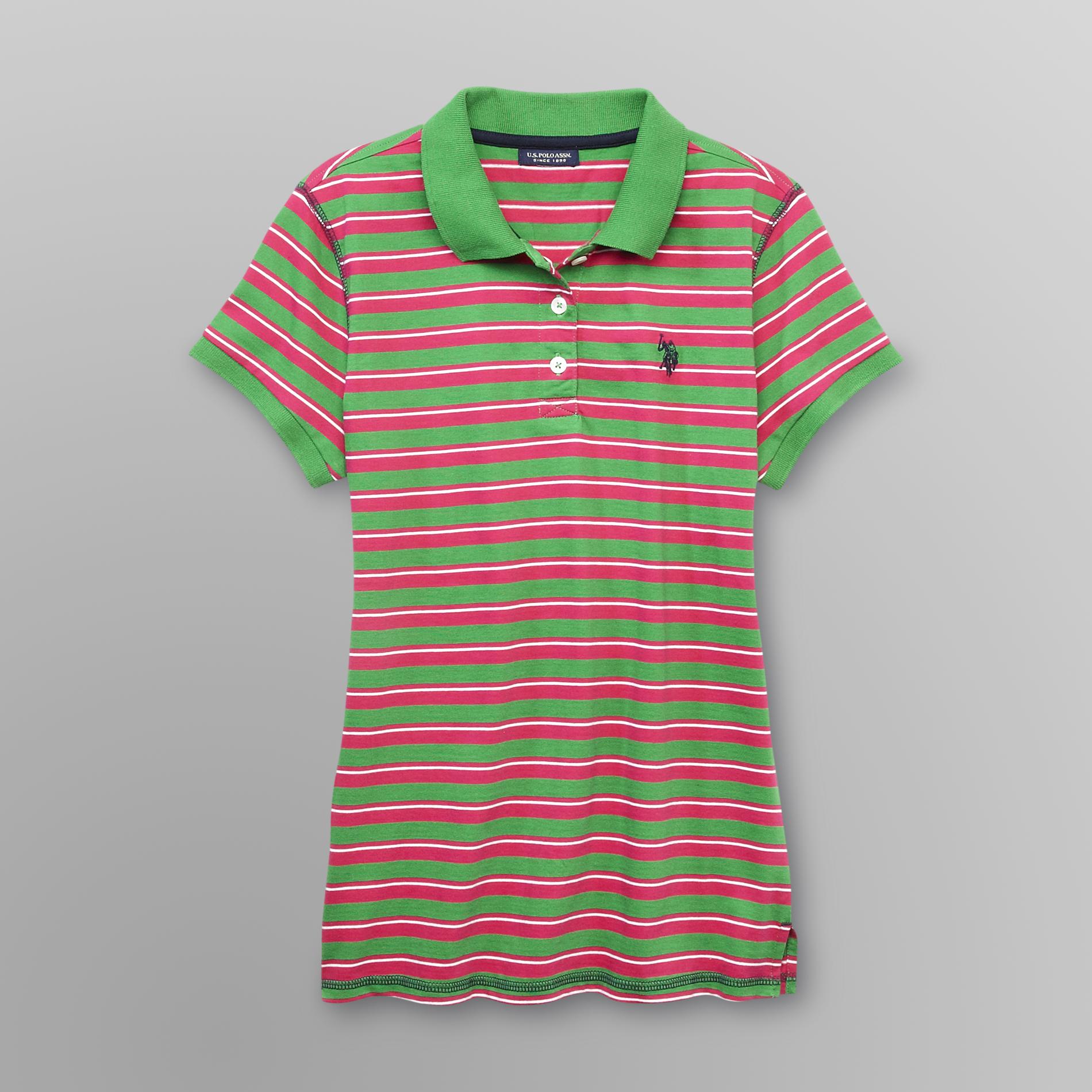 U.S. Polo Assn. Junior's Fitted Polo Shirt - Striped