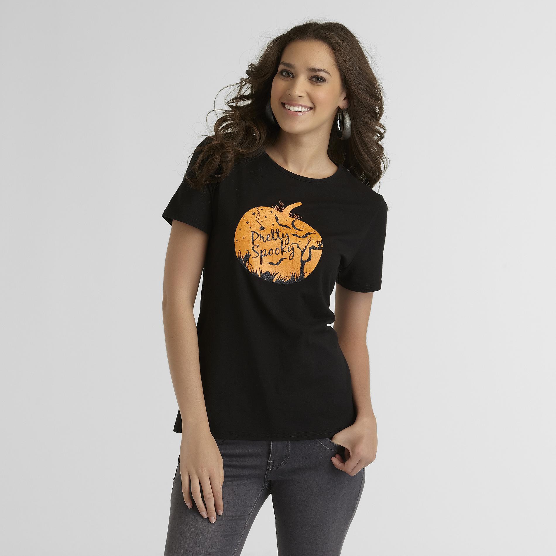 Holiday Editions Women's Halloween T-Shirt - Pretty Spooky