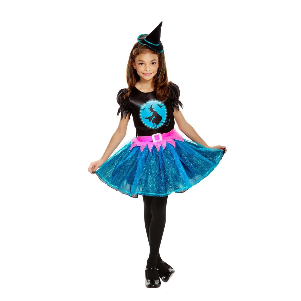 Totally Ghoul Full Moon Lighted Witch Girls Halloween Costume