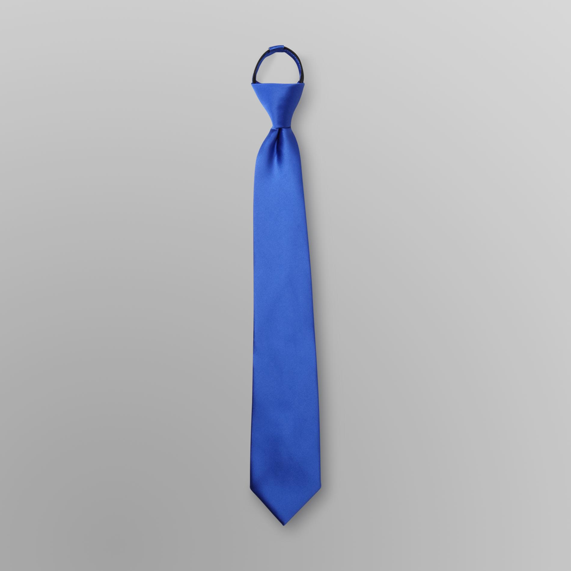 David Taylor Collection Men's Zipper Tie - Solid