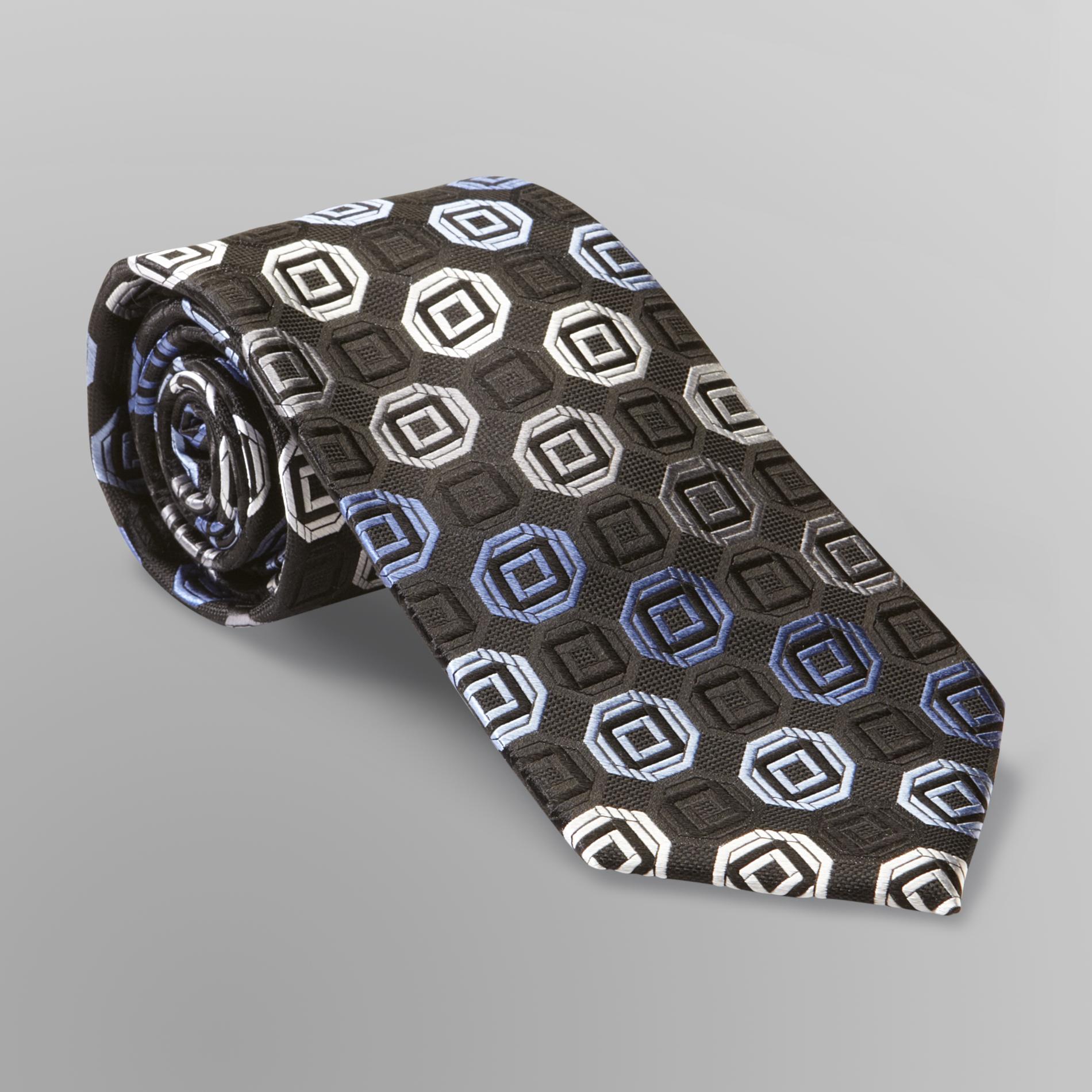 Covington Men's Silk Necktie - Puzzle Grid
