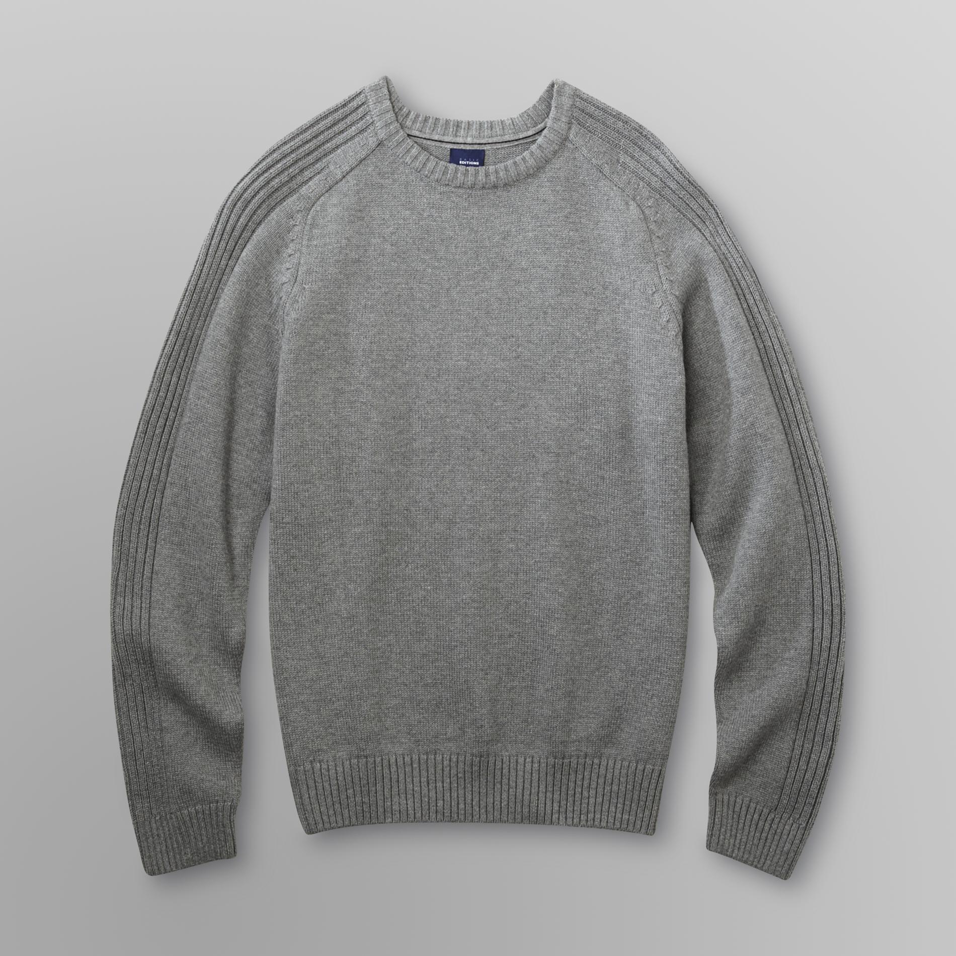 Basic Editions Men's Woven Sweater