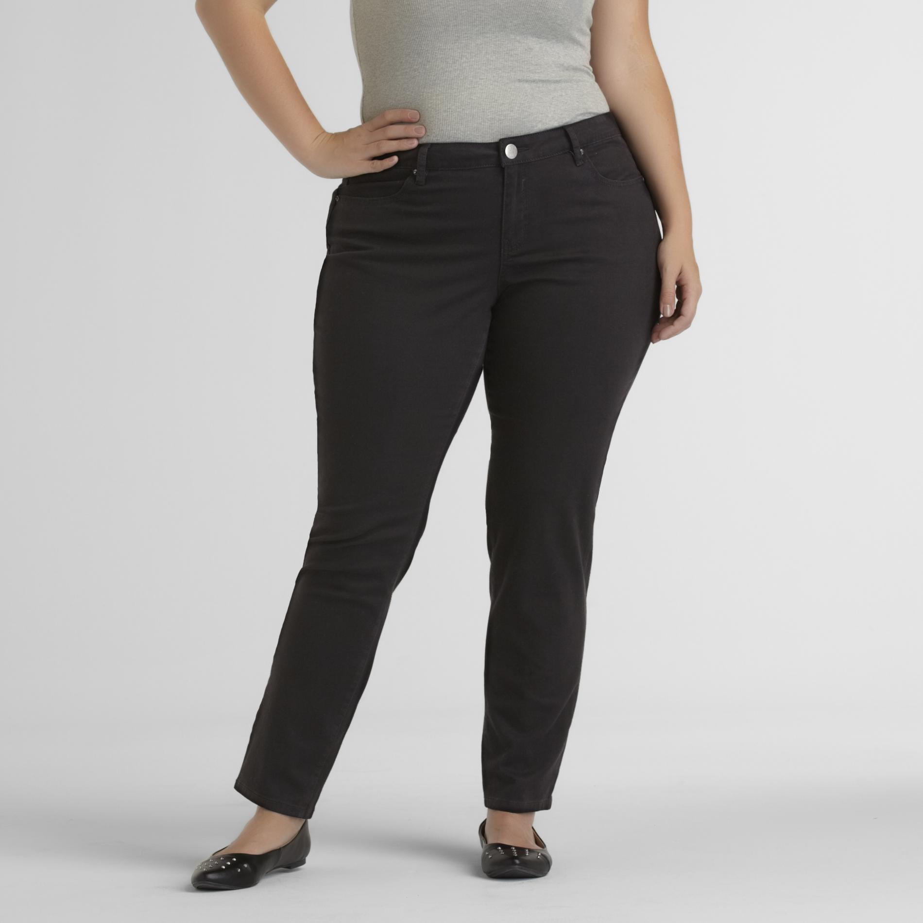 Love Your Style, Love Your Size Women's Plus Stretch Twill Jeggings
