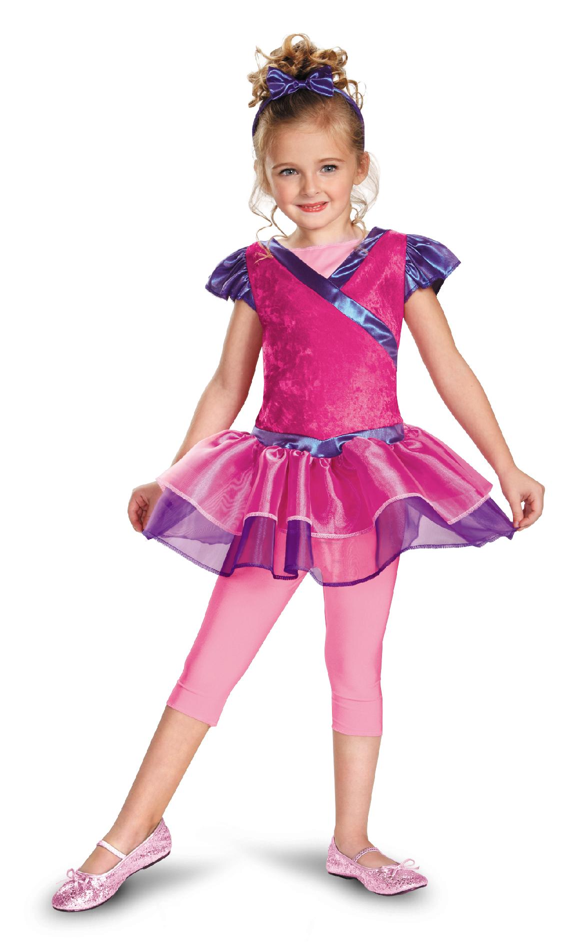 Totally Ghoul Pink and Purple Ballerina Girls Halloween Costume
