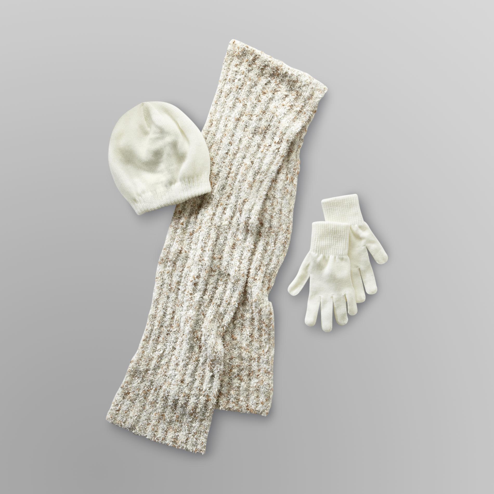 Jaclyn Smith Women's Winter Hat, Gloves & Scarf