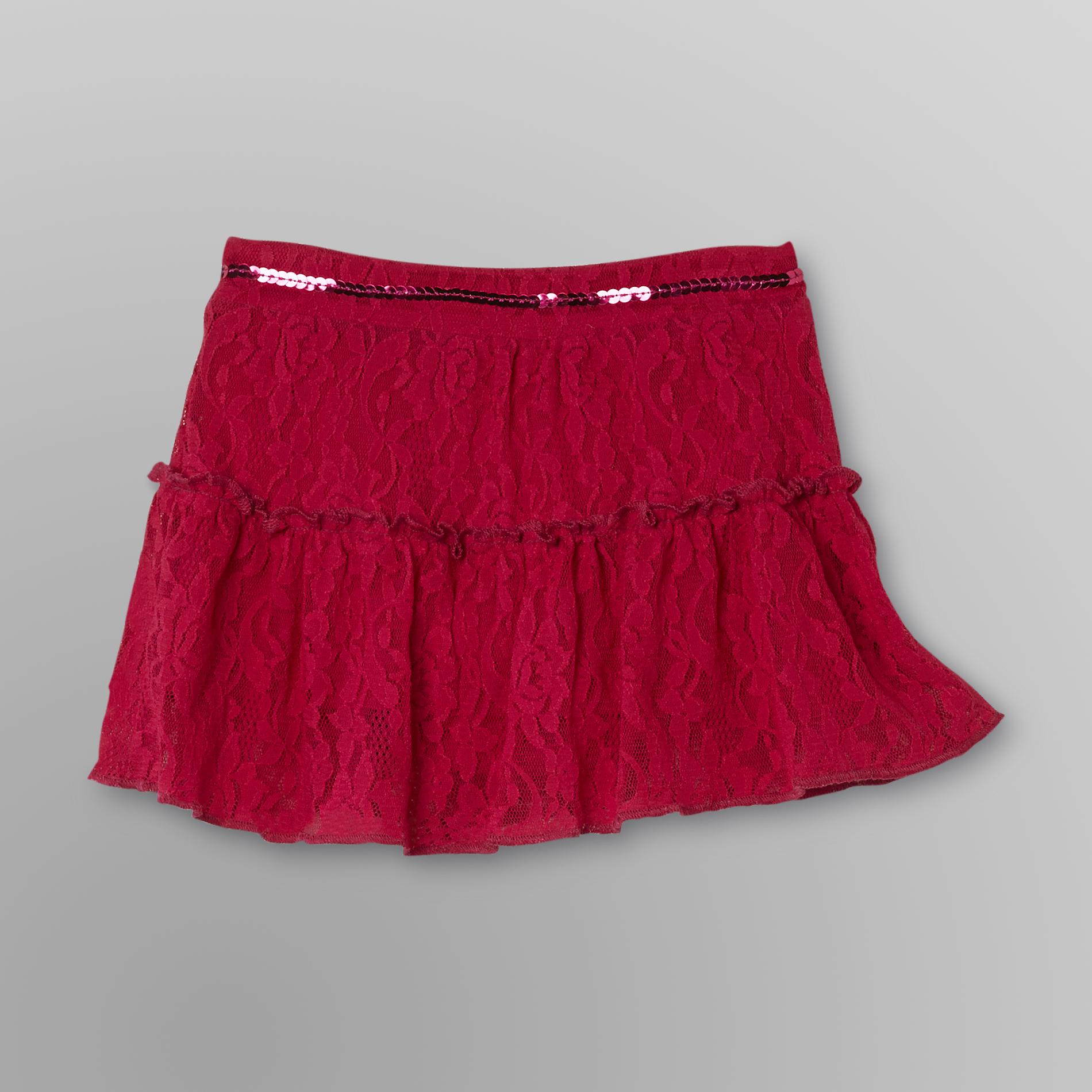 WonderKids Infant & Toddler Girl's Tiered Lace Scooter Skirt