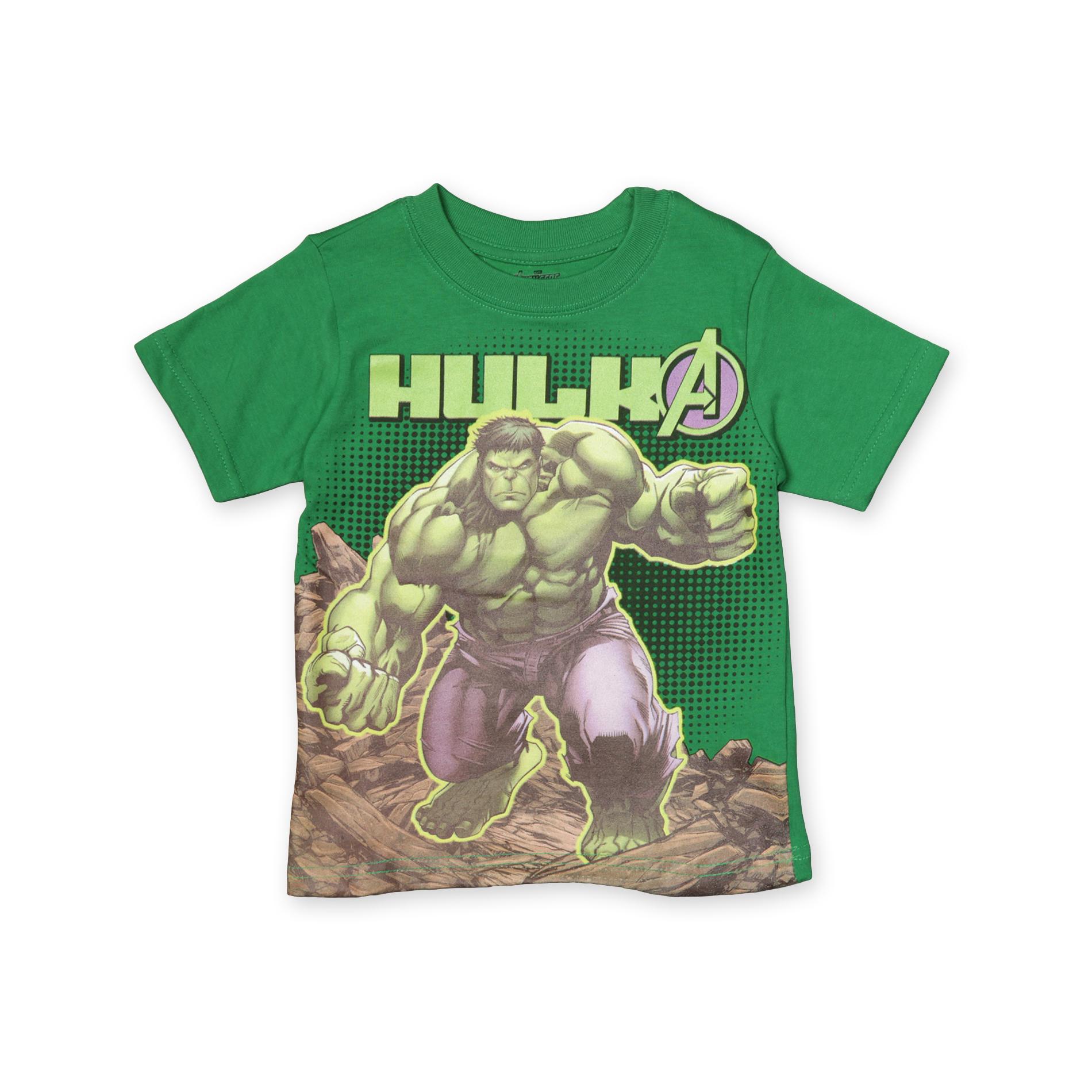 Marvel Hulk Toddler Boy's T-shirt Green 4t - $6.98
