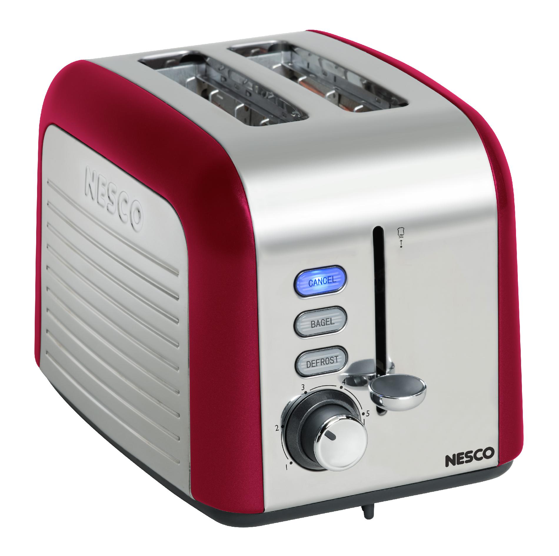 Nesco T1000-12 Red 2 Slice Toaster
