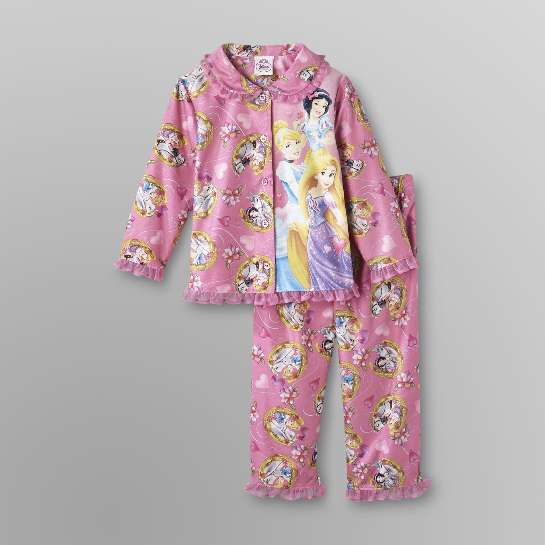 Disney Princess Toddler Girl's Flannel Pajamas