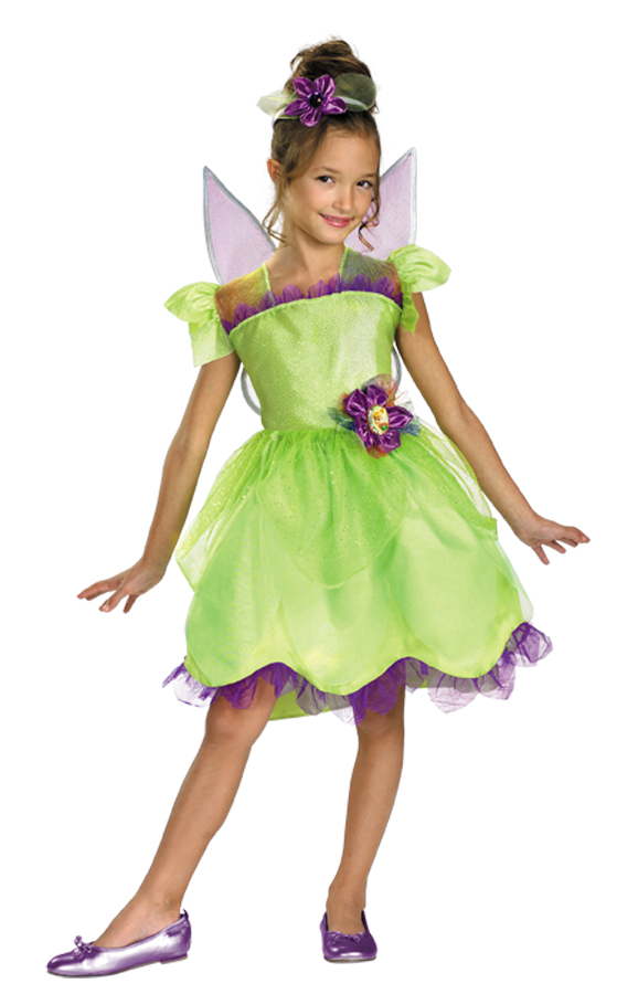 Girls Tinker Bell Rainbow Deluxe Halloween Costume
