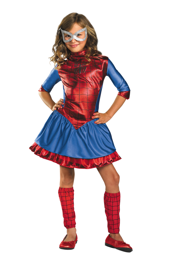 Girls Spidergirl Deluxe Halloween Costume
